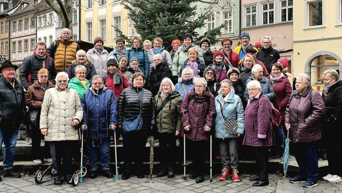 BVS-Senioren aus Weiden auf vorweihnachtlicher Tour nach Bamberg