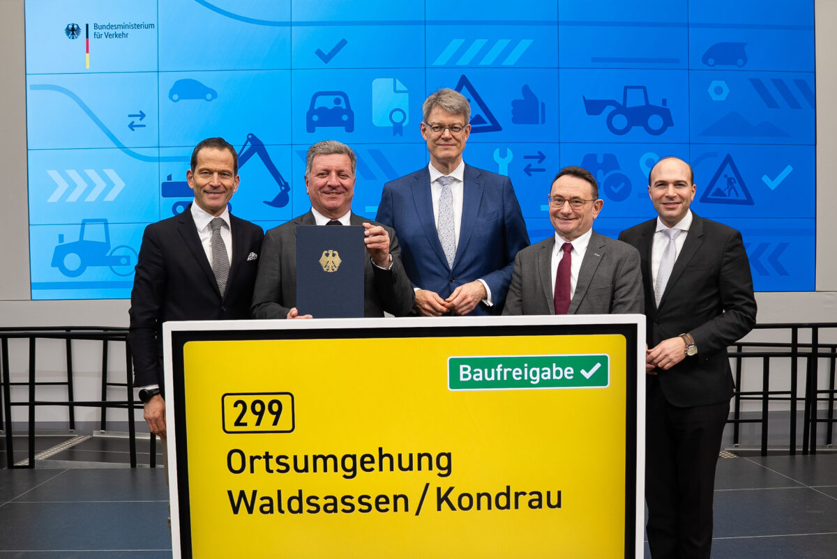 Baufreigabe für B299-Ortsumgehung in Waldsassen