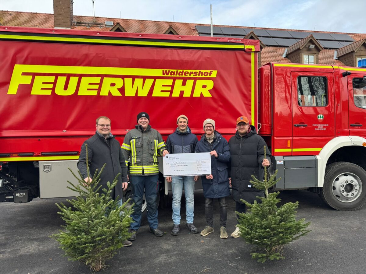 Junge Union spendet 250 Euro für Feuerwehrnachwuchs in Waldershof
