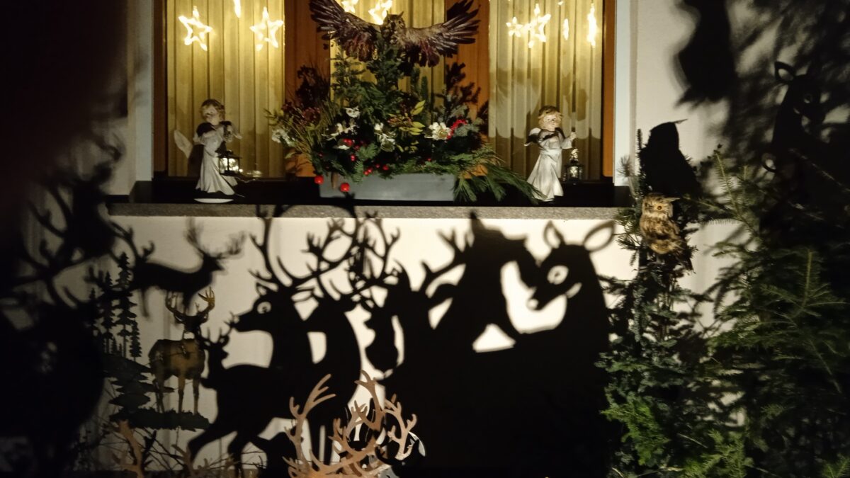 Märchenhafte Weihnachtsdeko verzaubert Floß