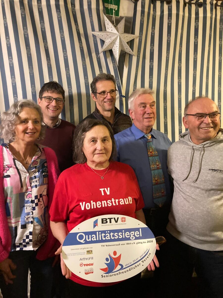 Qualitätssiegel für TV Vohenstrauß zum dritten Mal