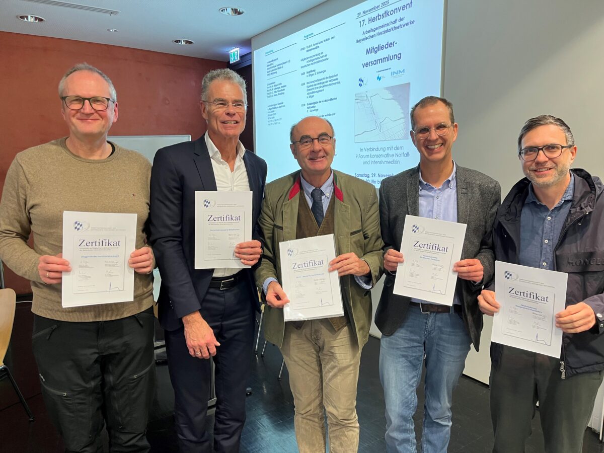 Professor Schwinger neuer Leiter der Arbeitsgemeinschaft Bayerischer Herzinfarktnetze