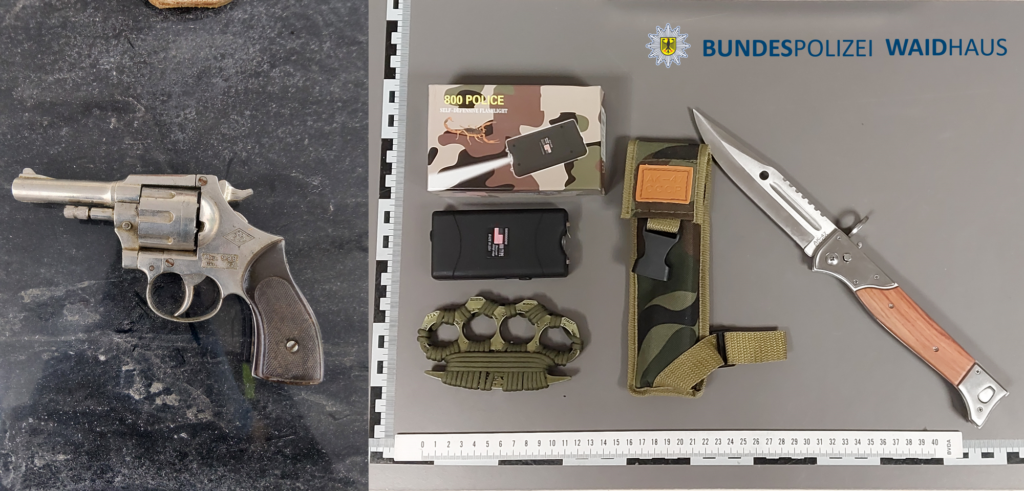 Bundespolizei stellt Waffen und Drogen in Waidhaus und Waldsassen sicher