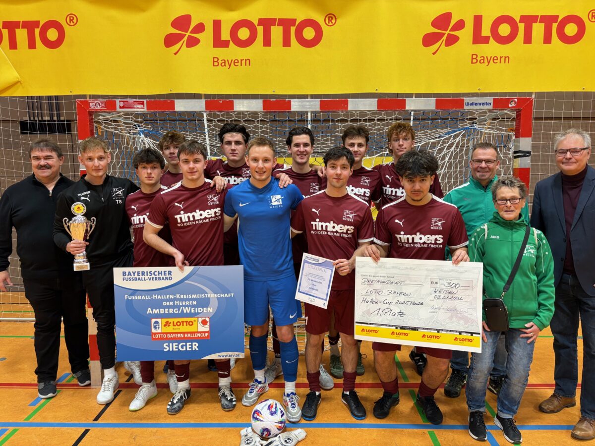 FC Weiden-Ost gewinnt „LOTTO Bayern Hallencup“ in Weiden