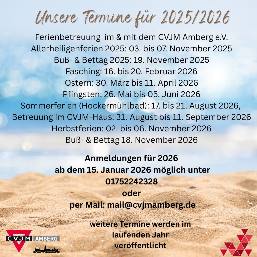 Kurz notiert: Amberg, Amberg-Sulzbach Oberpfalz – Ferienbetreuung Anmeldung