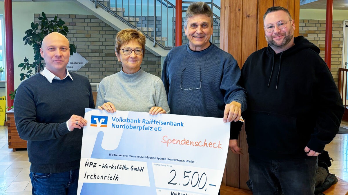 Firma Bergler aus Weiherhammer spendet 2.500 Euro an das HPZ Irchenrieth