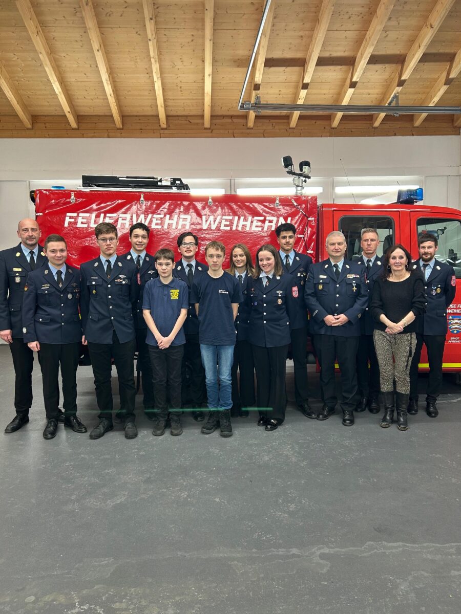 Ehrungen und 150-jähriges Jubiläum bei der Feuerwehr Weihern