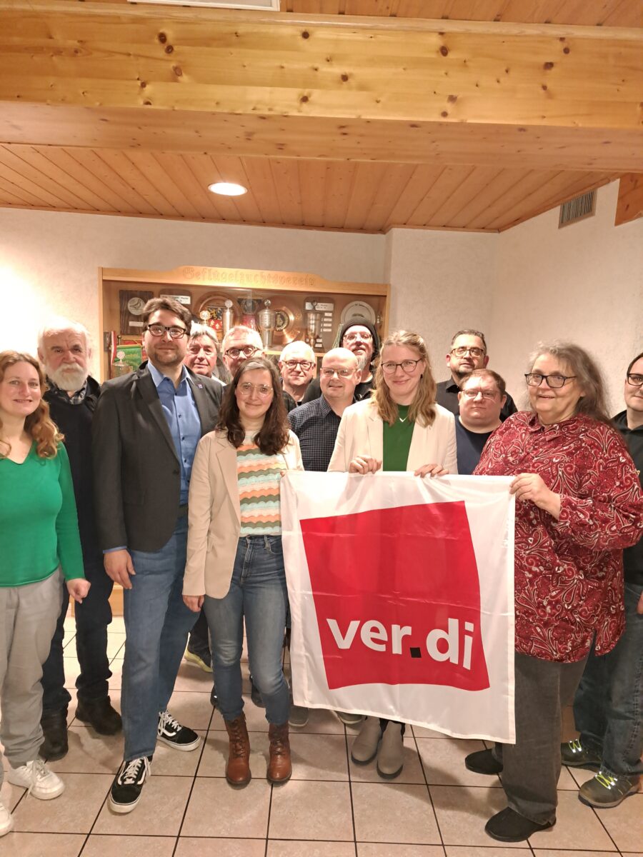 Stefan Dietl vier weitere Jahre an der Spitze der ver.di Sulzbach-Rosenberg