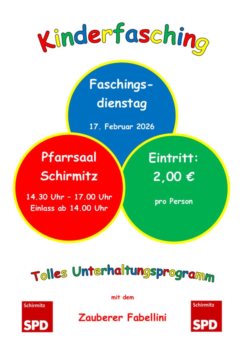 Kurz notiert: Schirmitz – Kinderfasching