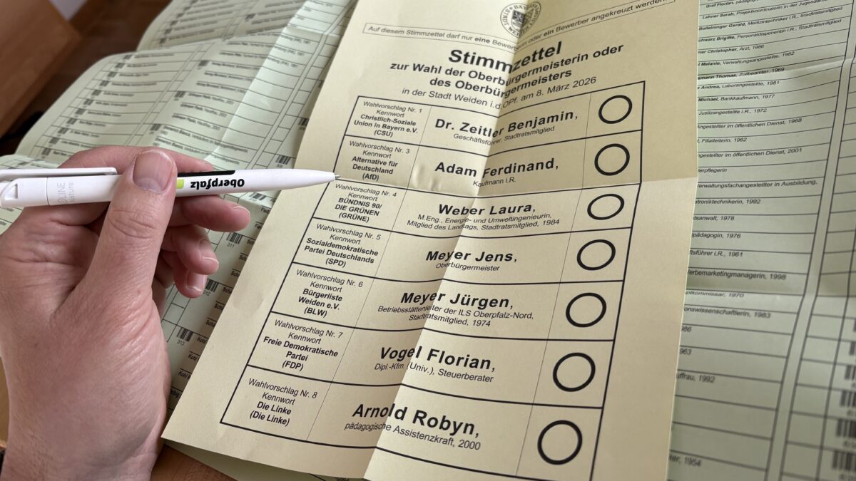 Stadt Weiden: Hier gibt es am Sonntag die Wahlergebnisse – Rund 32.750 Weidener stimmen ab